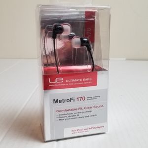 NWT! Ultimate Ears MetroFi 170vi Noise Isolating Earphones